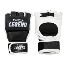 Legend Sports Bokszak / mma handschoenen heren/dames zwart-wit leer