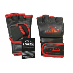 Legend Sports Bokszak / mma handschoenen heren/dames zwart-rood pu