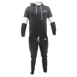Legend Sports Functioneel joggingpak heren/dames zwart & wit polyester
