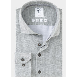 R2 Amsterdam Overhemd heren knitted polyester sorona shir 134.wsp.013/070