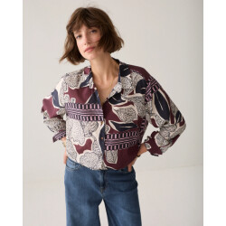 Summum 2s3561-12487 120 blouse scarf print multicolour