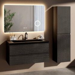 Mirlux Badkamermeubelset imperial 100cm eiken wastafel