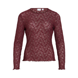 Vila Vifay o-neck ls top noos bordeaux