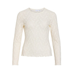 Vila Vifay o-neck ls top noos ecru