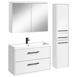 Badplaats Badkamermeubelset florence 80 x 40 cm hoogglans compleet met