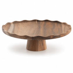 Casa di Elturo Taart plateau nora – acaciahout – Ø30 x h9 cm – serveerplateau – taartstandaard