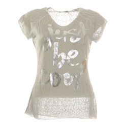Vila Viellette ss satin top noos zand