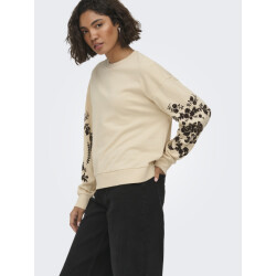 Jacqueline de Yong Jdy jdyirmelin sweatshirt met flockprint