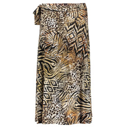 Geisha skirt long jersey aop 56350-60 jill 775 pr.06-25-2 brown/black