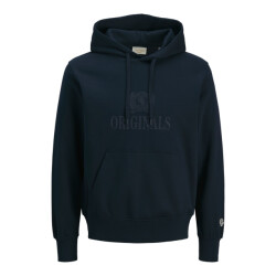 Jack & Jones Jorfrederiksberg monogram sweat hood sn navy