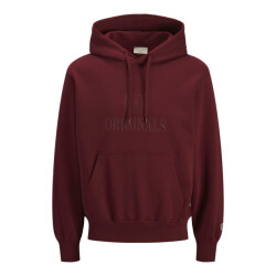 Jack & Jones Jorfrederiksberg monogram sweat hood sn wijn