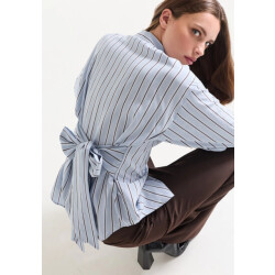Jansen Amsterdam Livia mcs715 stripe belt blue/ brown