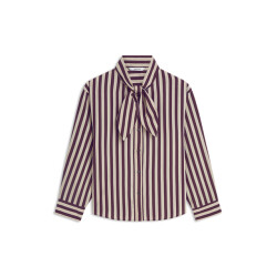 Summum Blouse two tone stripe blouses 2s3523-12490