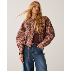 Summum jacket jacquard lurex 1s1319-12528 335 dark burgundy