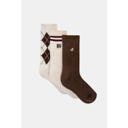 Penn & Ink W26f1948 100 penn en ink socks 3-pack multicolor