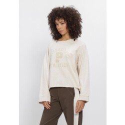 Penn & Ink W26f1926 036m-36 penn en ink sweater print beige mel. beige