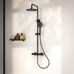 Mirlux Regendouche elin mat met thermostaatkraan 22 cm