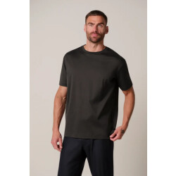 Profuomo Ppxt30002h t-shirt crew neck short sleeve dark brown
