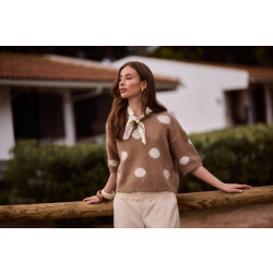 Nukus Nkf03080 60 lara pullover dots taupe