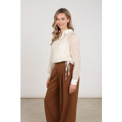 Nukus Nkf02182 17 ally blouse square embroidery off white