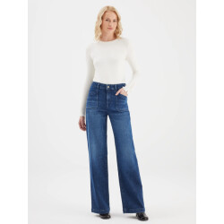 Cup of Joe Coj mira wide leg jeans dark blue