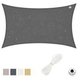 4gardenz Schaduwdoek waterafstotend rechthoek 4x6 mtr -