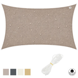 4gardenz Schaduwdoek waterafstotend rechthoek 4x5 mtr -