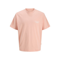 Jack & Jones jornorrebro typo tee ss crew neck n 12282898 peach melba