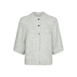Neo Noir benuta fluffy knit cardigan 165816 133 grey melange