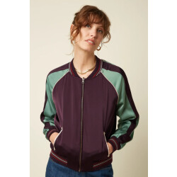 King Louie 10669 bomber dusk satin grape