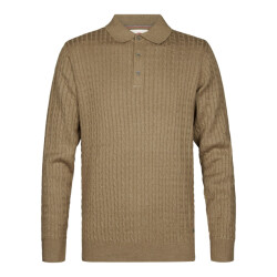 Petrol Industries Heren polo m-3060-kwc203 7140 oak
