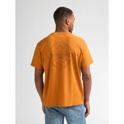Petrol Industries Heren shirt m-3060-tsr618 2128 rusted amber