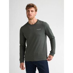 Petrol Industries Heren shirt m-3060-tlr616 6185 steel green