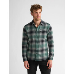 Petrol Industries Heren overshirt m-3060-sil417 6186 teal green