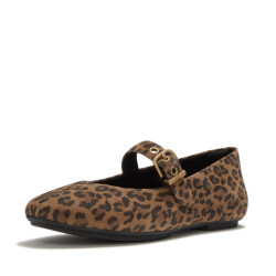 FitFlop Delicato suede leopard mary janes