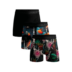 Muchachomalo Modernage print black heren boxers