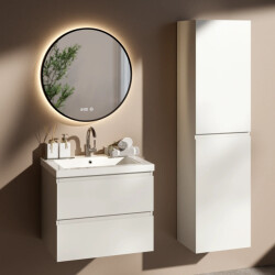 Mirlux Badkamermeubelset london 60cm wit wastafel wit