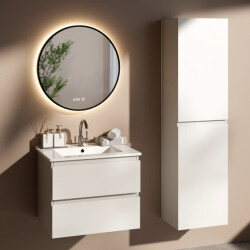 Mirlux Badkamermeubelset fayro 60cm wit wastafel wit