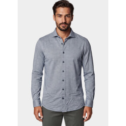 R2 Amsterdam Overhemd heren knitted polyester sorona shir 134.wsp.013/014