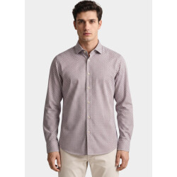 R2 Amsterdam Overhemd heren printed single technical knit 134.wsp.008/084