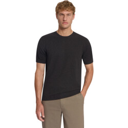 No Excess Pullover short sleeve crewneck mela dark brown