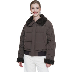 Geisha Jacket nylon dark brown