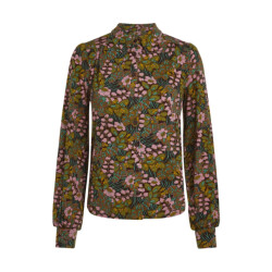 King Louie Carina blouse sierra bitter chocolate 10957