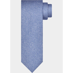 Profuomo Stropdas tie silk print light blue ppwa30022/b