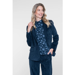 Geisha 62585-14 685 top turtle aop rhinestones dark blue/silver