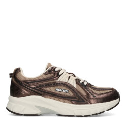 Maruti Nola leather brown metallic lage sneakers dames