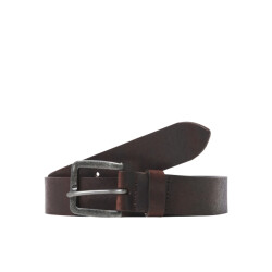 Jack & Jones Heren riem jacvictor leer donker