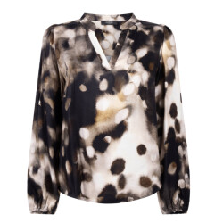 Jansen Amsterdam Blouse lange mouw jet w26
