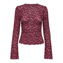Only Onllollie l/s lace top cs jrs