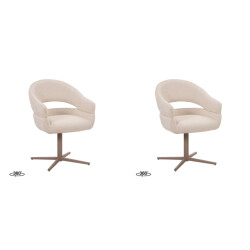 Label51 eetkamerstoel donna - 61x58x87cm set van 2